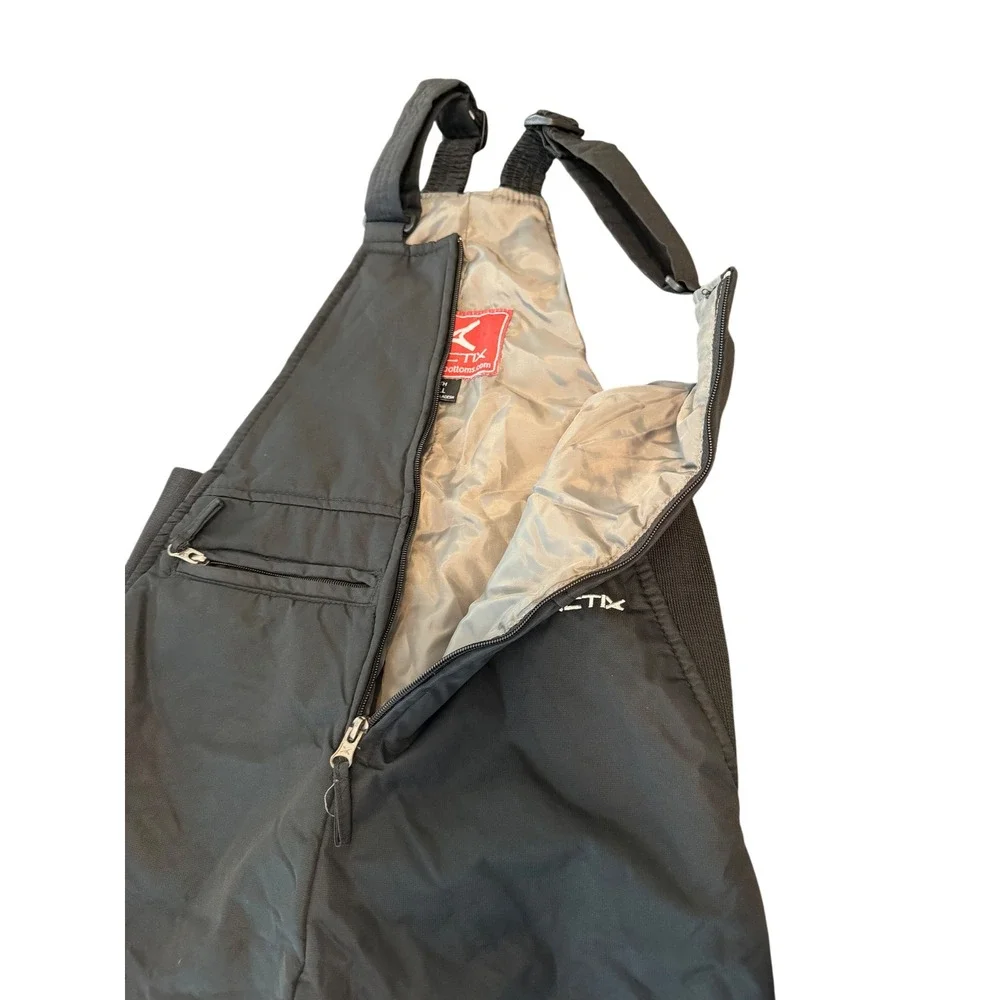 Arctix Youth Small Black Insulated Snow Bibs Overalls Winter Ski Pants 5403